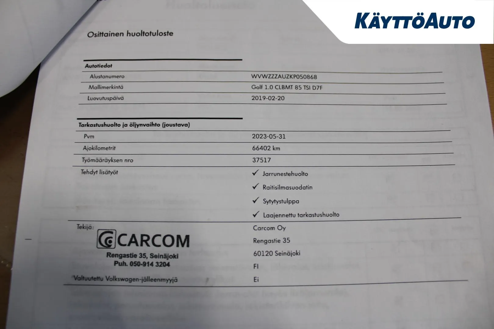 VOLKSWAGEN Golf CRC-964 carousel image