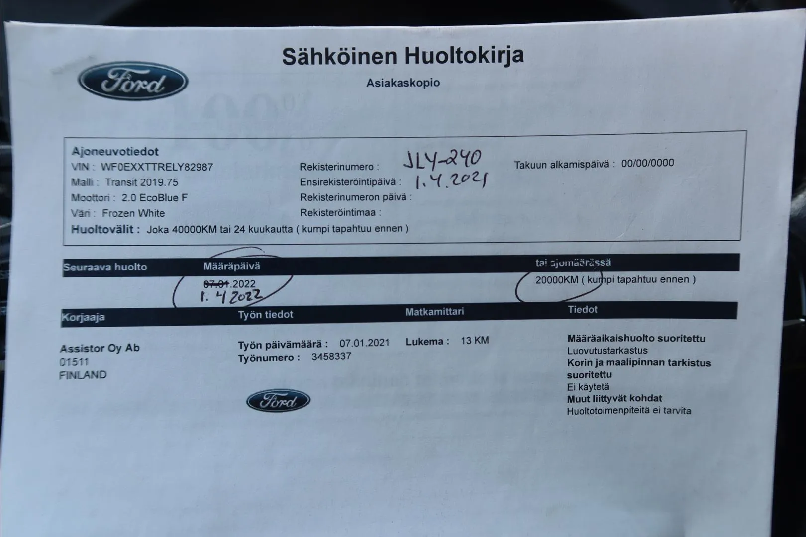 FORD Transit JLY-240 carousel image