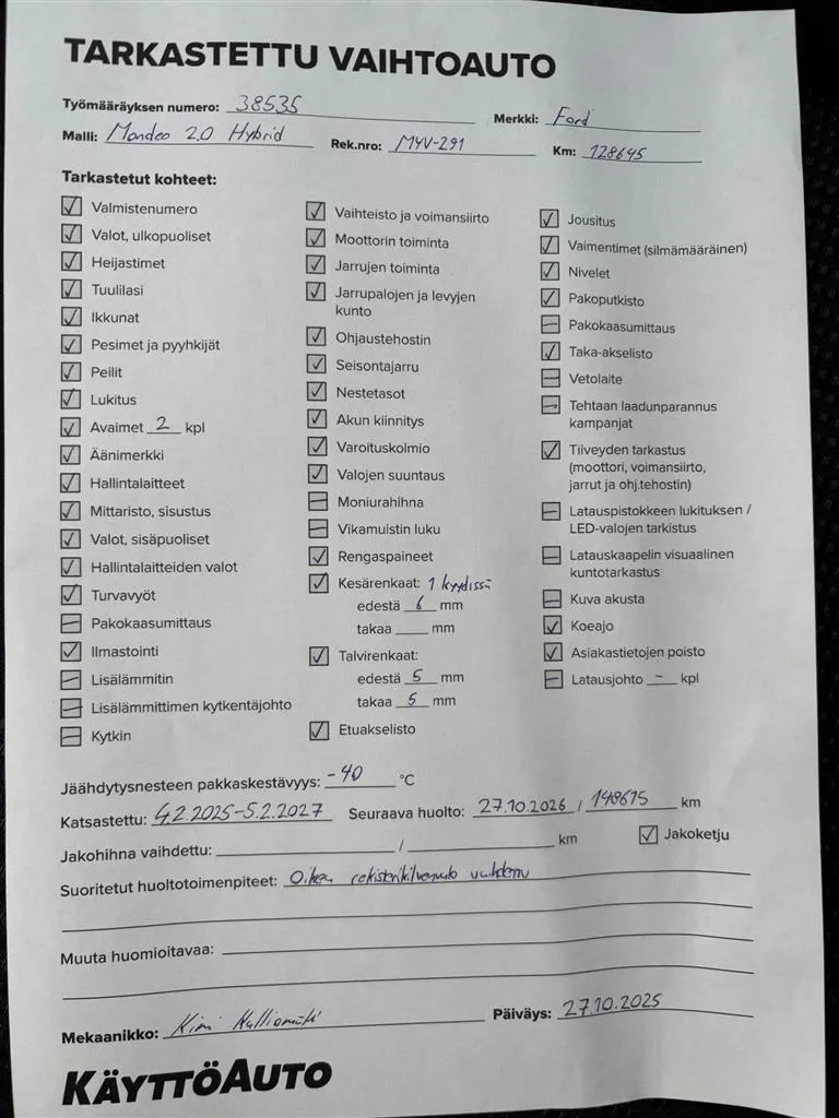 FORD Mondeo MYV-291 carousel image