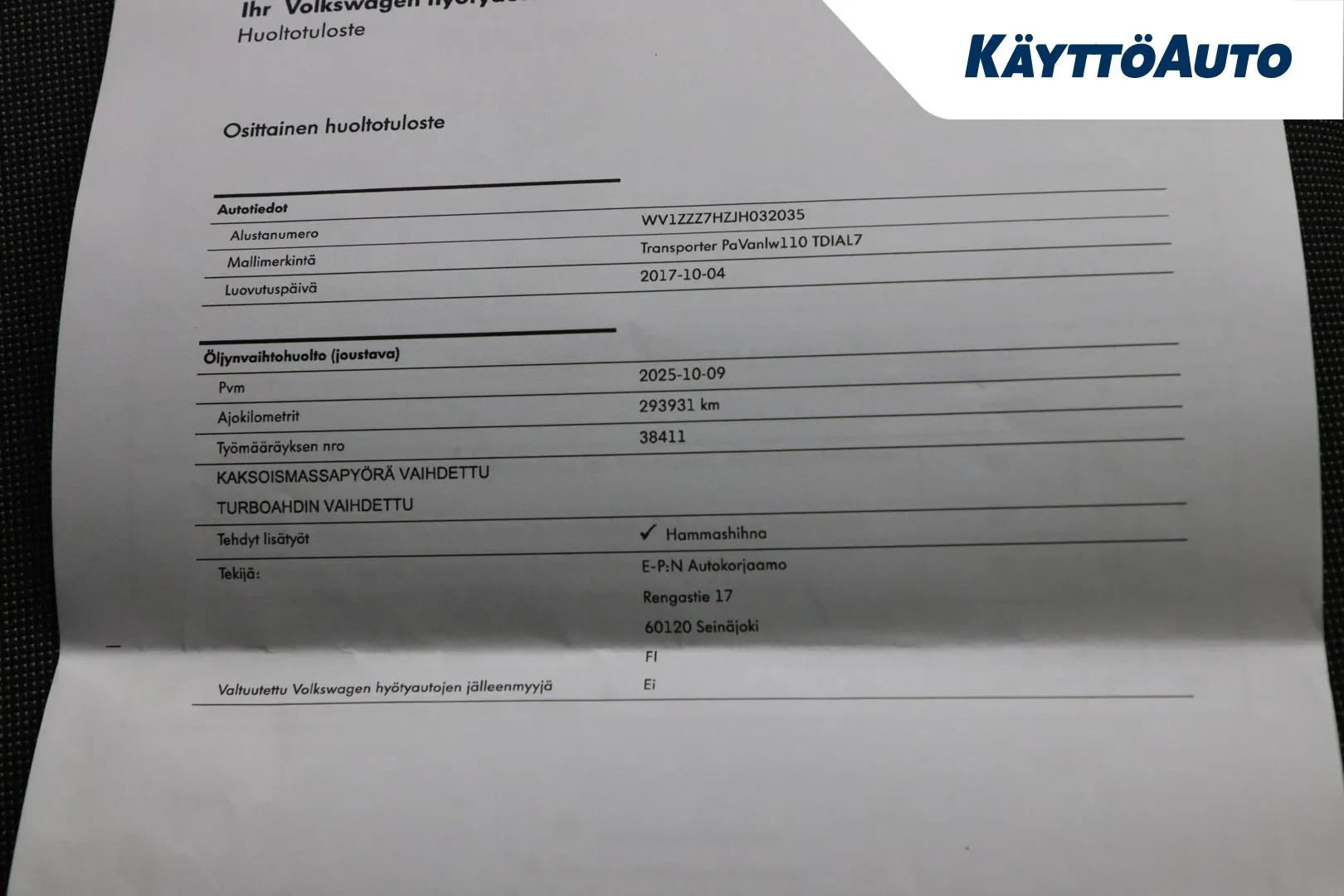 VOLKSWAGEN Transporter OVV-868 carousel image