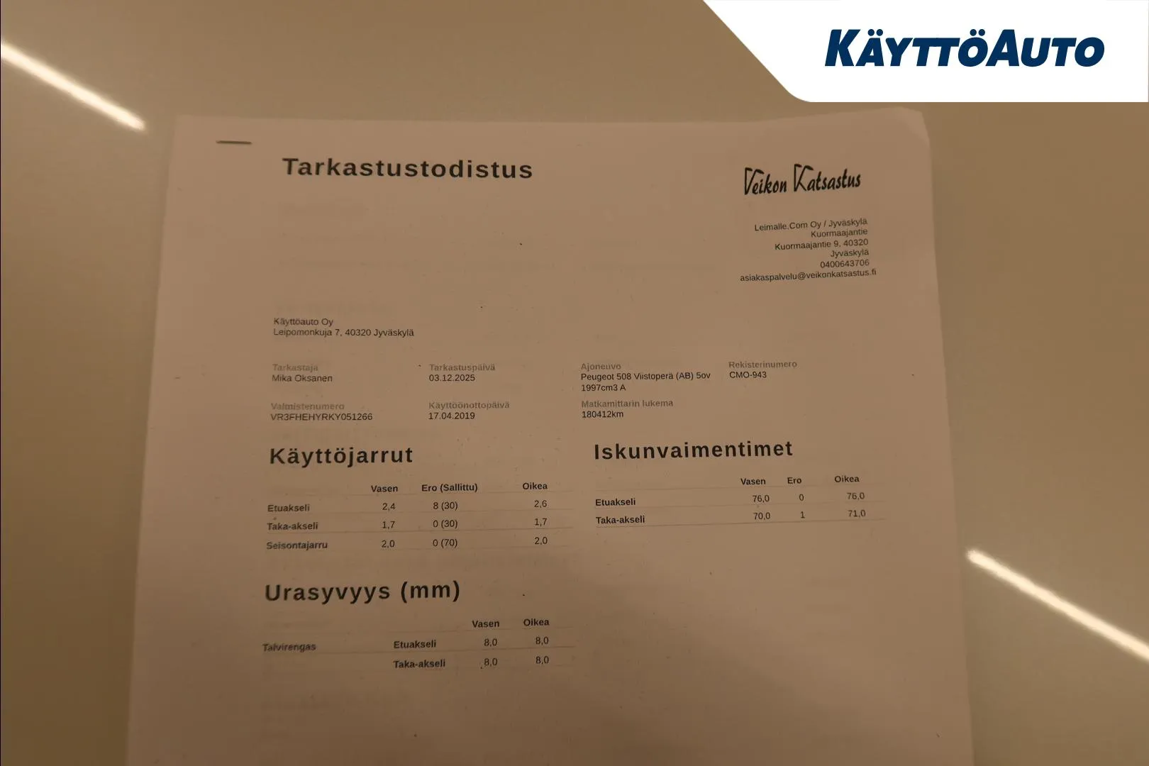 Peugeot 508 CMO-943 carousel image