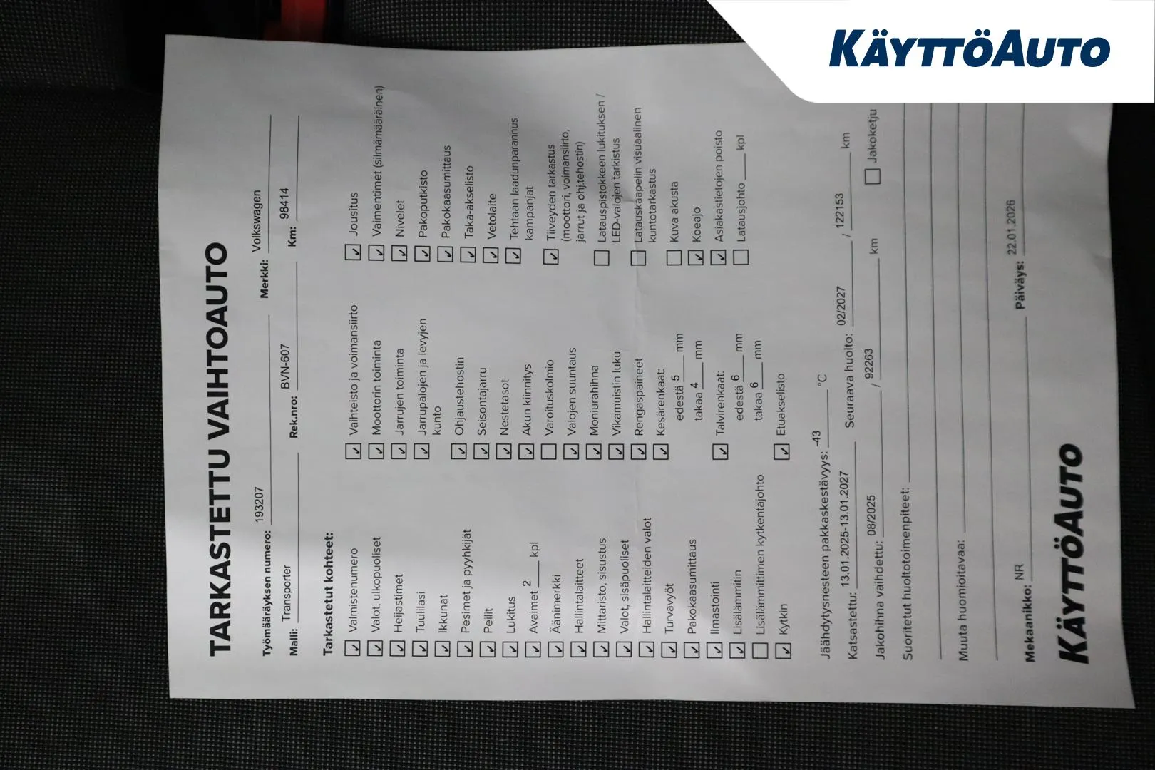 Volkswagen Transporter BVN-607 carousel image